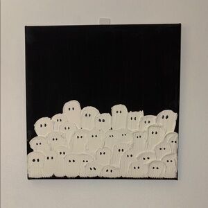 Black and White Ghost Canvas Art